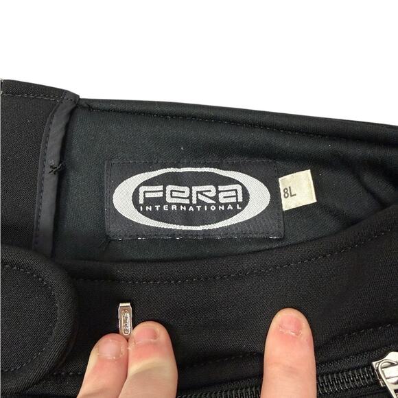 FERA International Black Flared Snowpants Size 8L - Picture 2 of 5